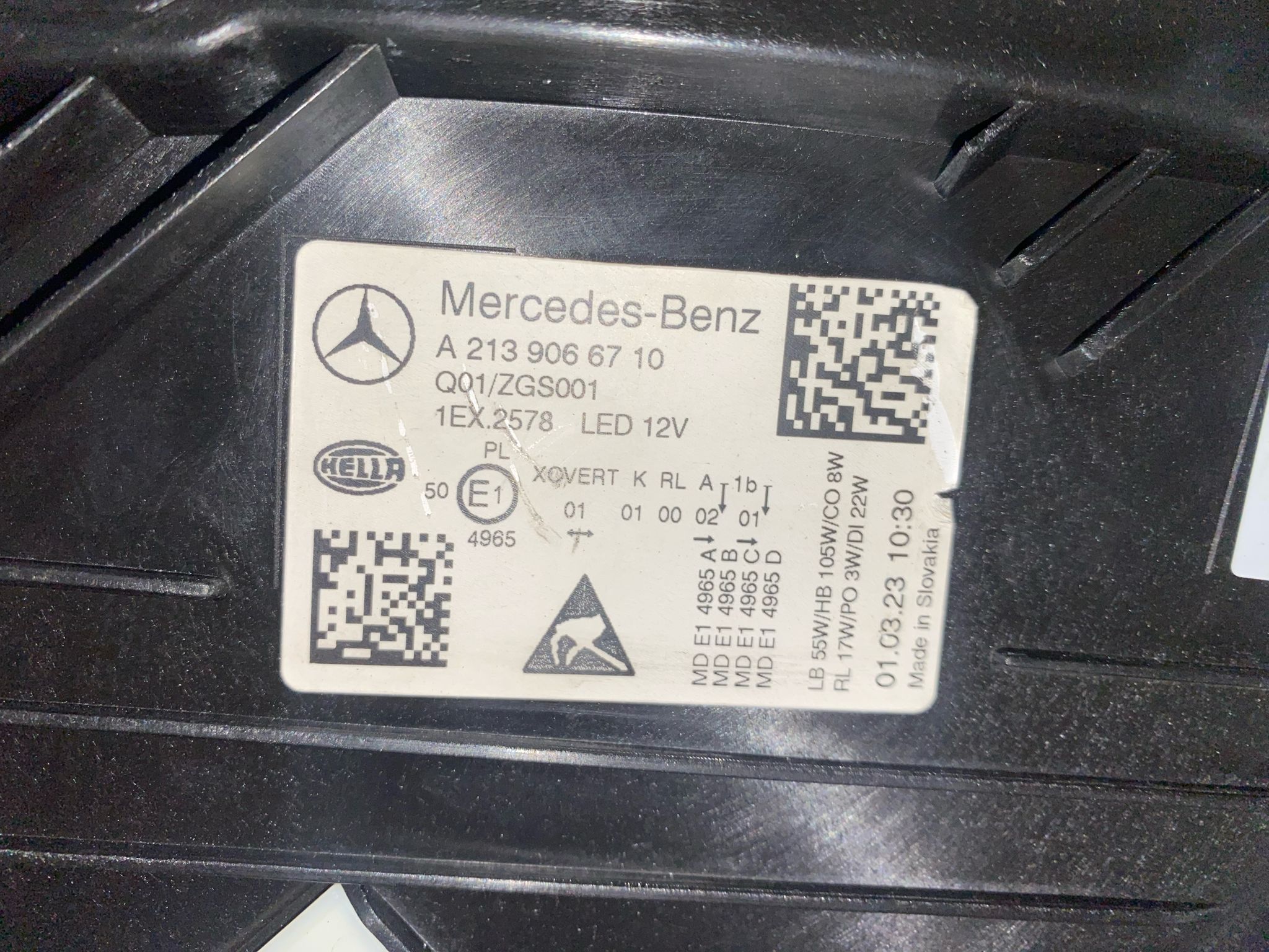 MERCEDES-BENZ E-SERİSİ W213 MULTIBEAM LED ORİJİNAL SOL FAR